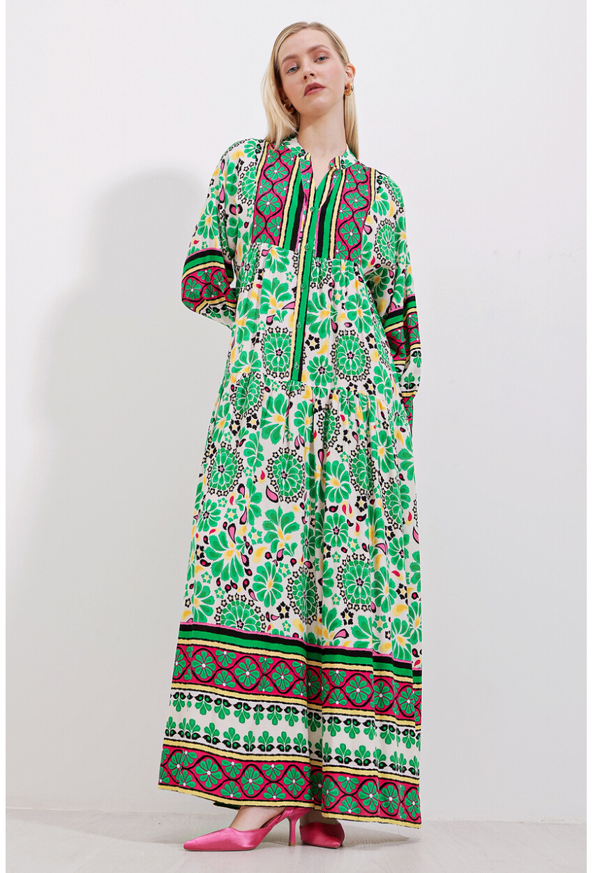 2423 Authentic Patterned Dress