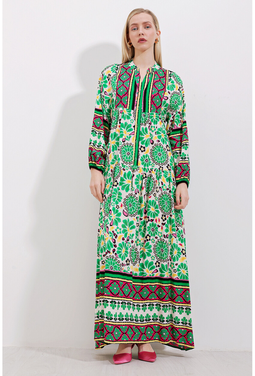 2423 Authentic Patterned Dress