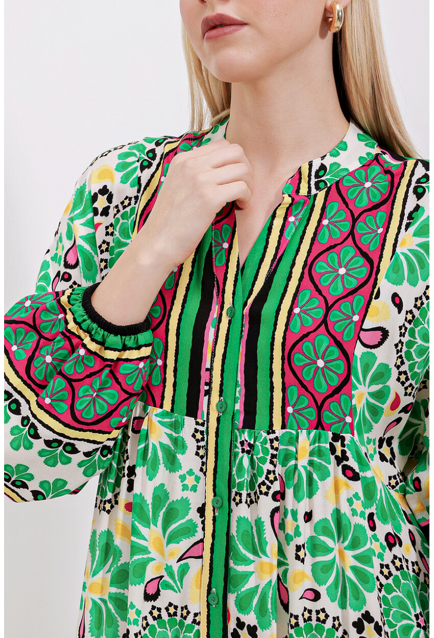 2423 Authentic Patterned Dress