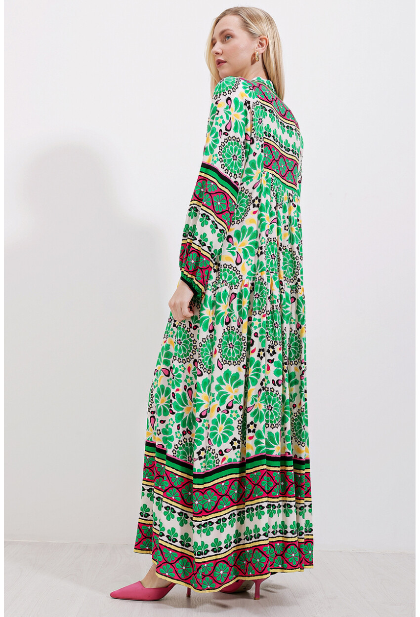 2423 Authentic Patterned Dress