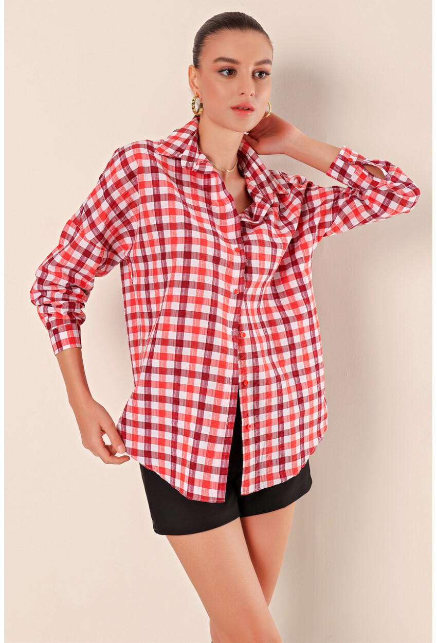 3900 Oversized Long Basic Shirt