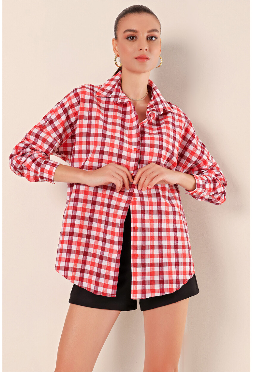 3900 Oversized Long Basic Shirt