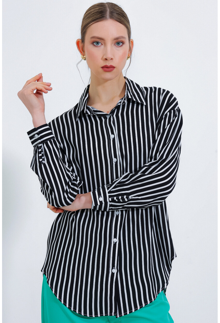 3900 Oversized Long Basic Shirt