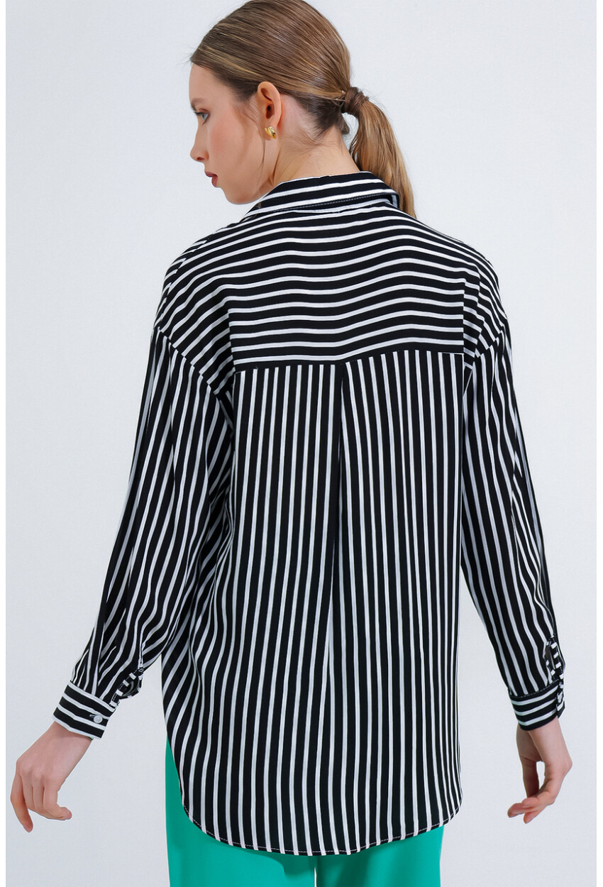 3900 Oversized Long Basic Shirt