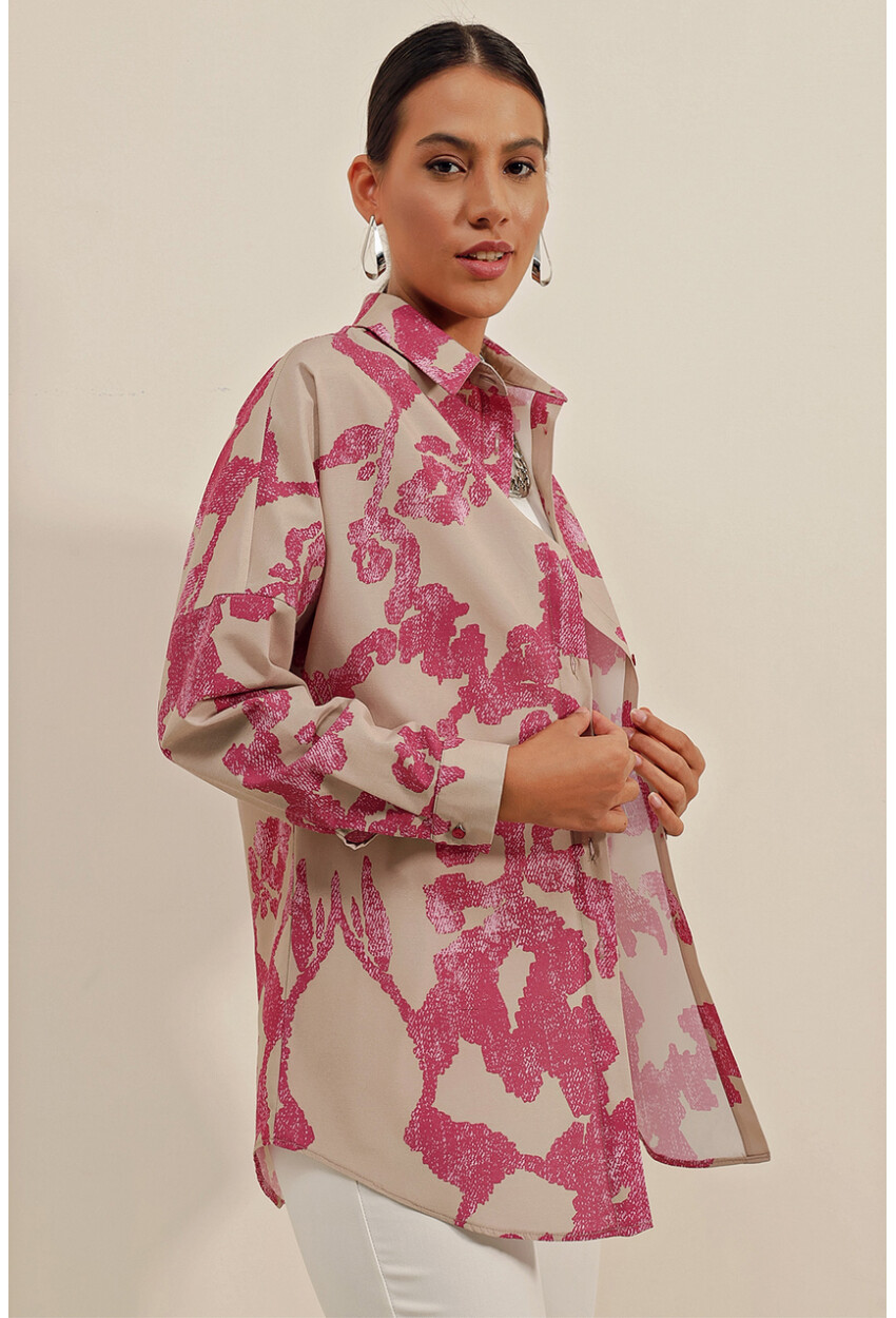 3900 Oversized Long Basic Shirt