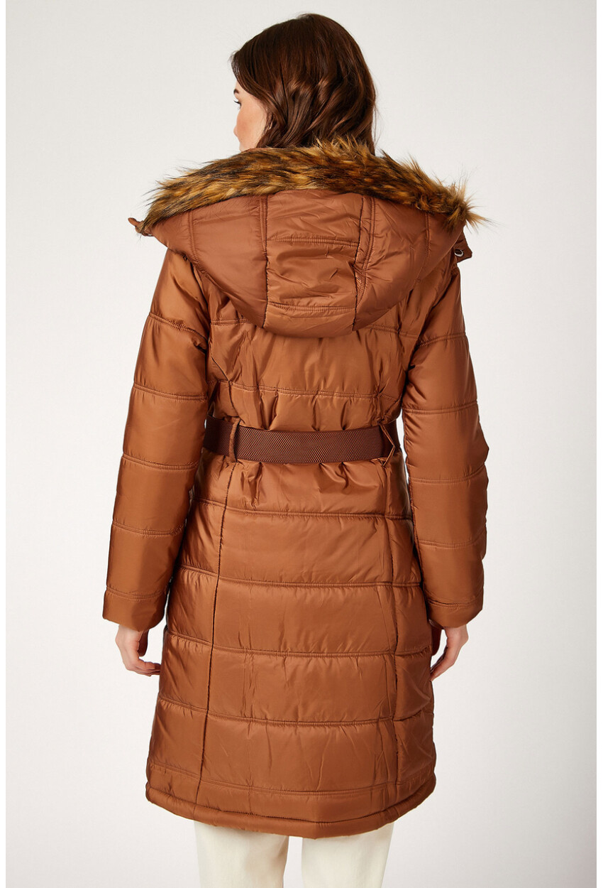 5081 Belted Puffer Coat