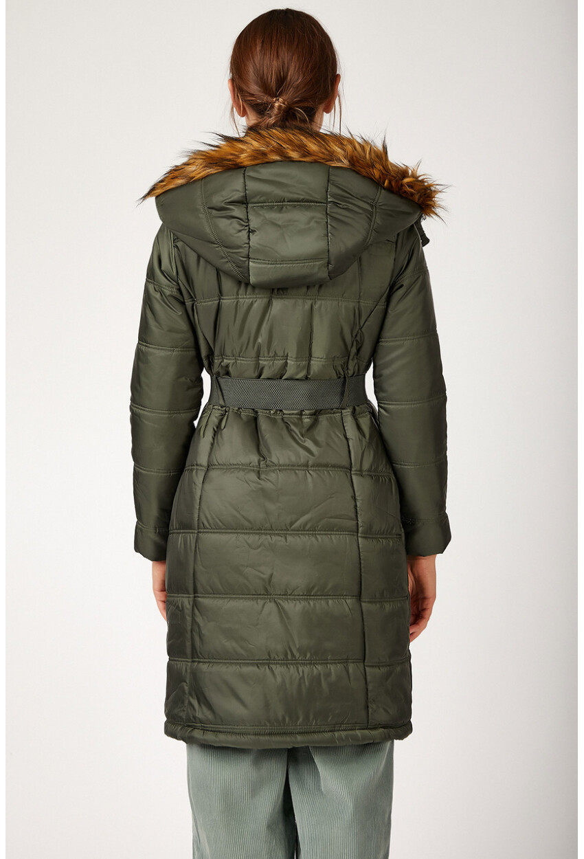 5081 Belted Puffer Coat