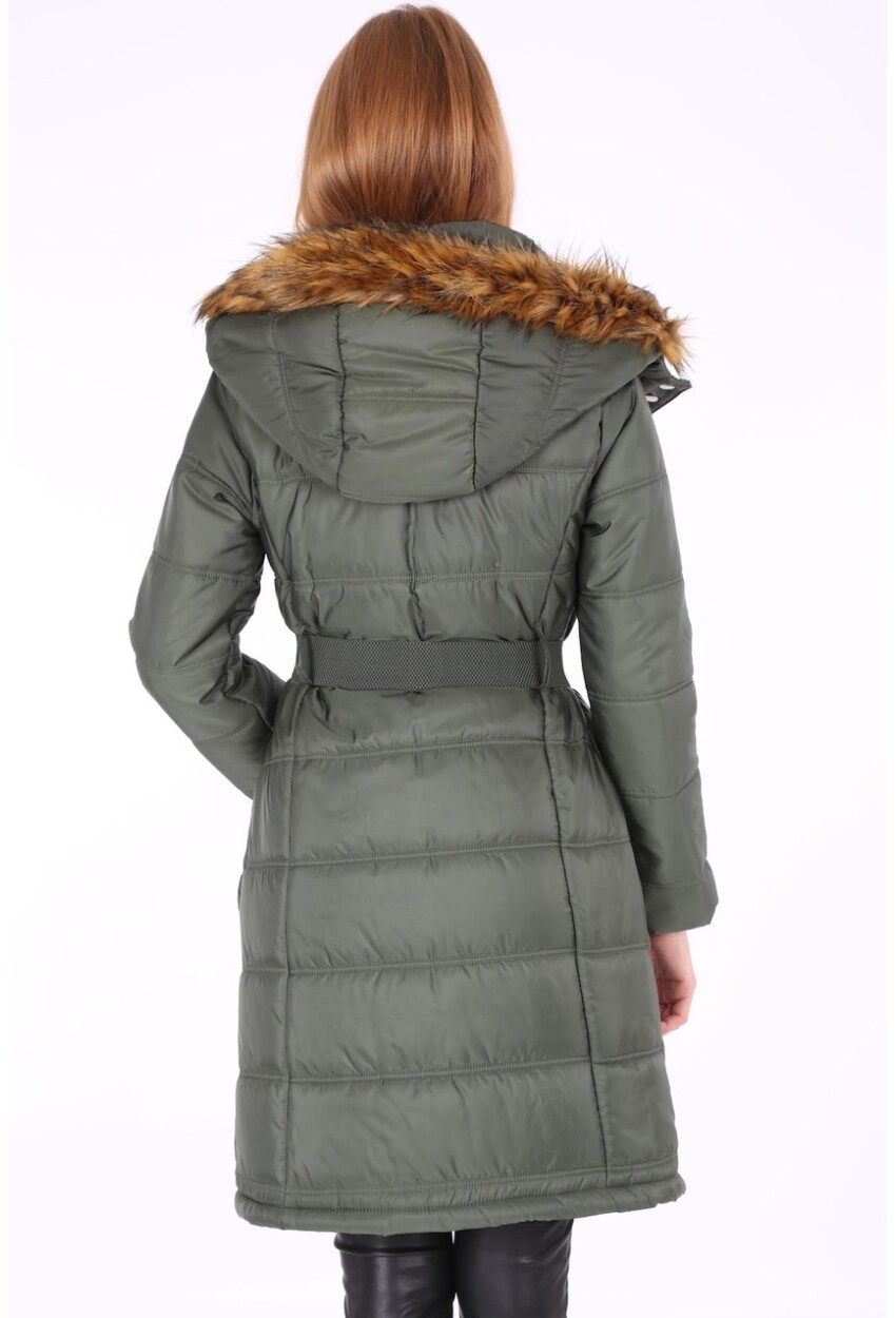 5081 Belted Puffer Coat