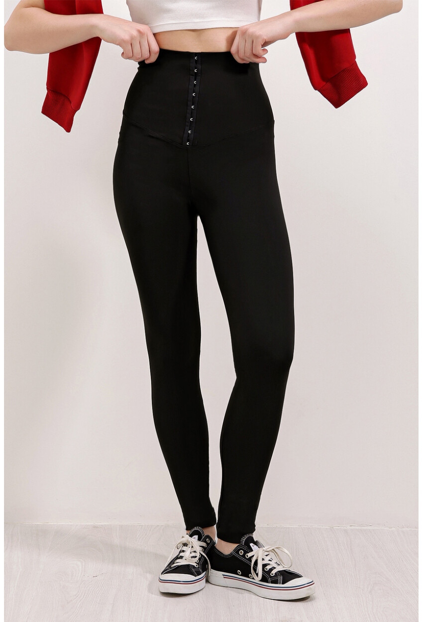 6024 High-Waist Clasp Leggings
