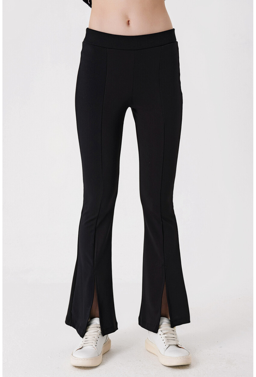 6548 Slit Flared Pants