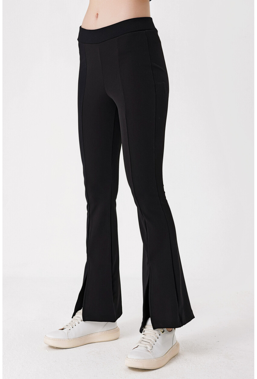 6548 Slit Flared Pants