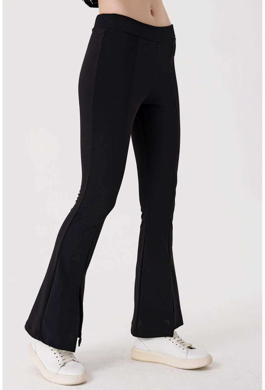 6548 Slit Flared Pants