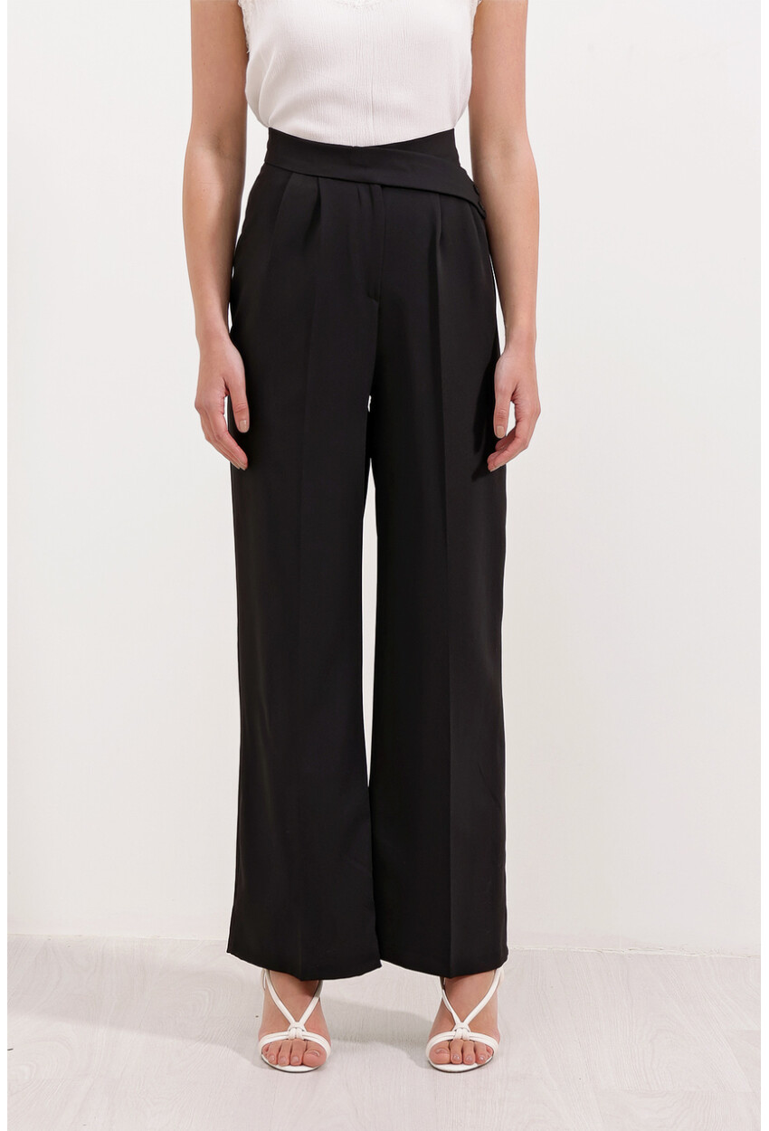 6646 High-Waist Palazzo Pants