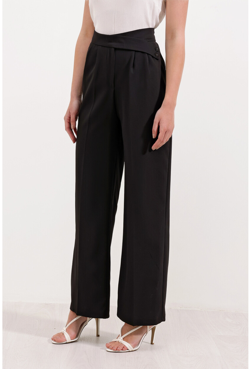 6646 High-Waist Palazzo Pants