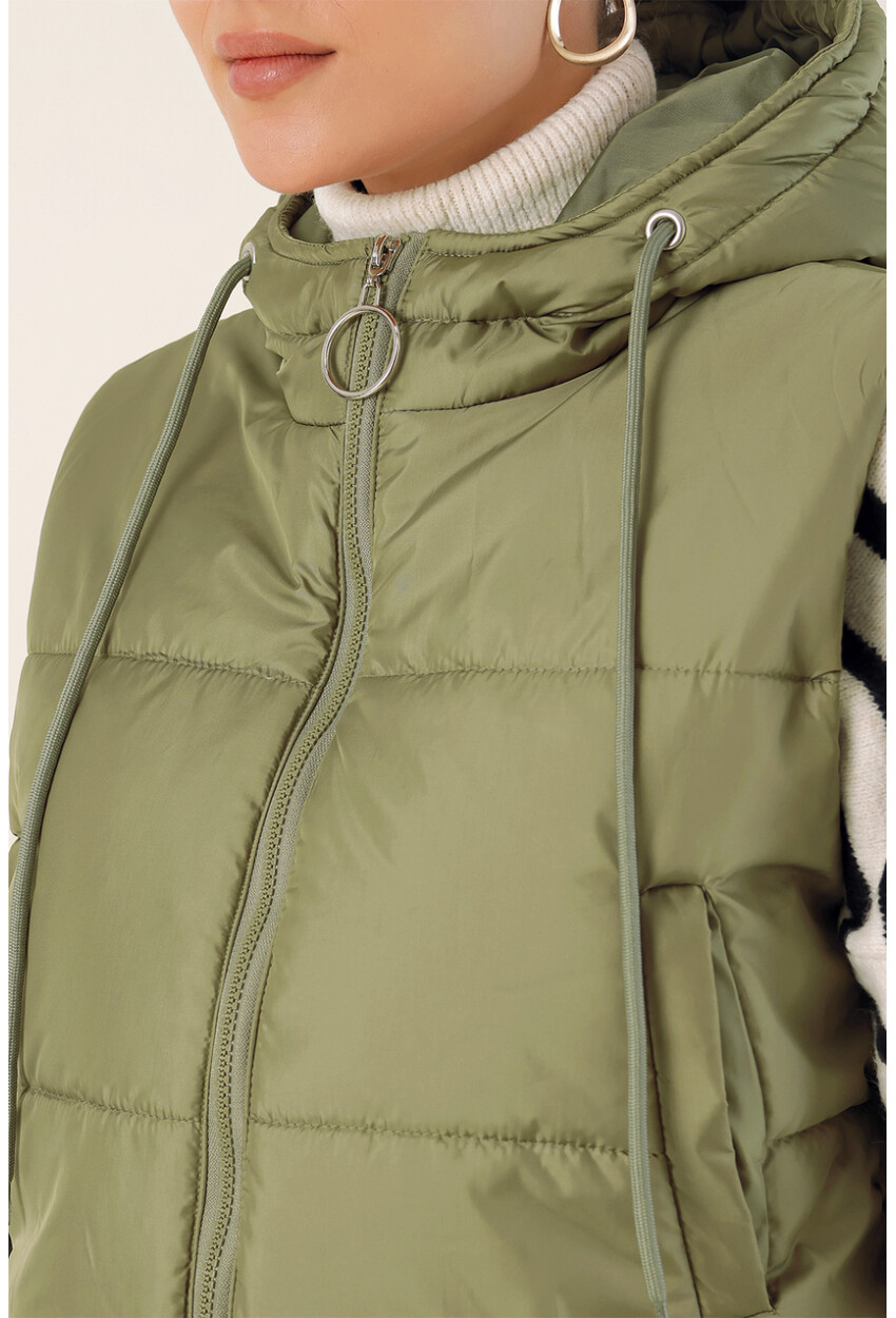6789 Crop Puffer Vest