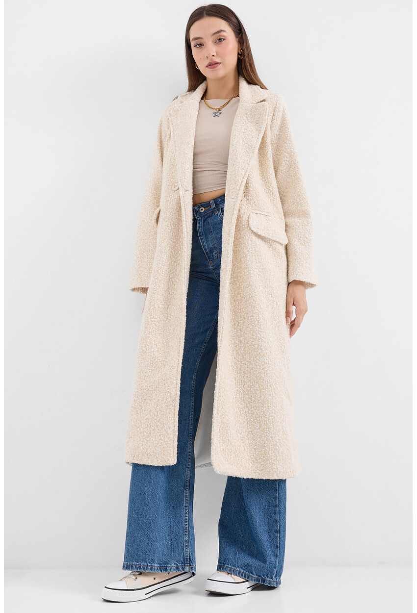 9127 Oversized Long Boucle Coat
