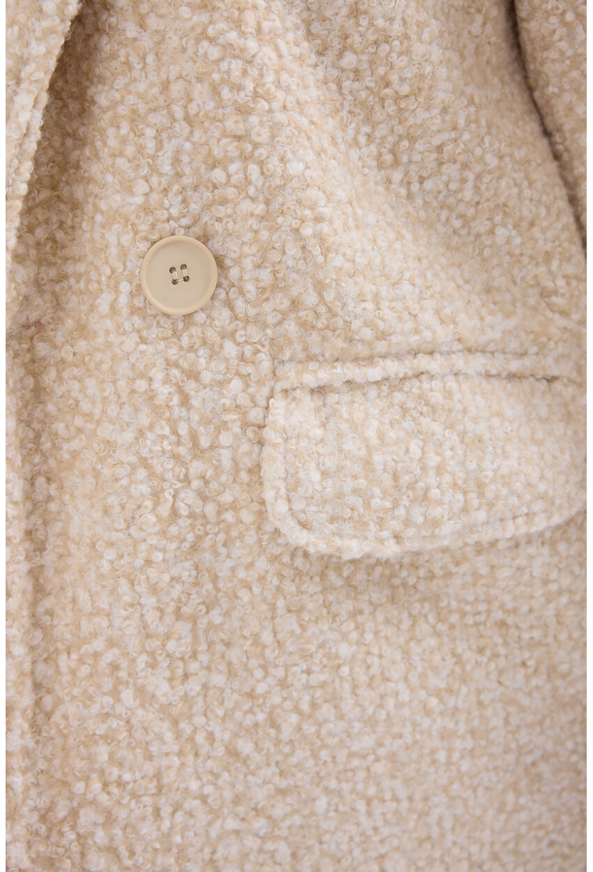 9127 Oversized Long Boucle Coat