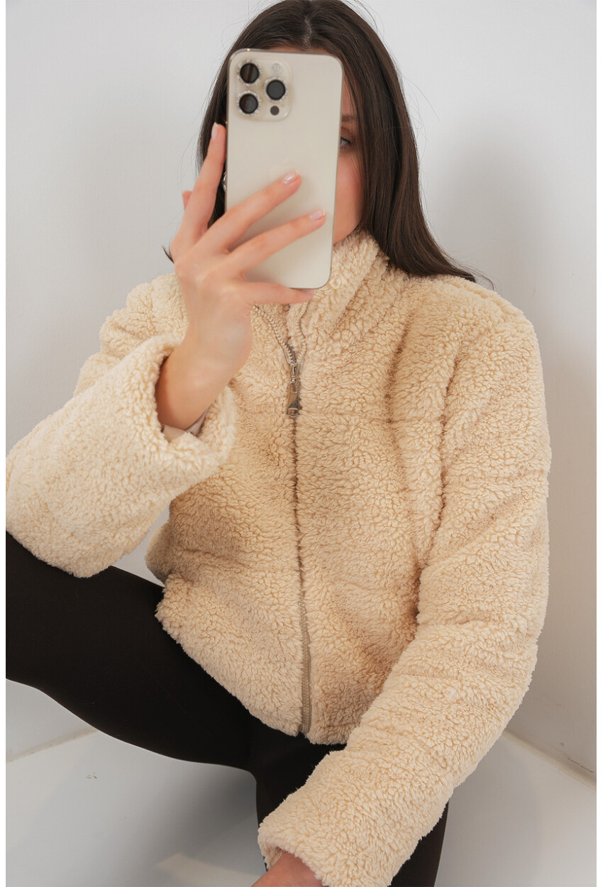 5178 Lined Plush Coat