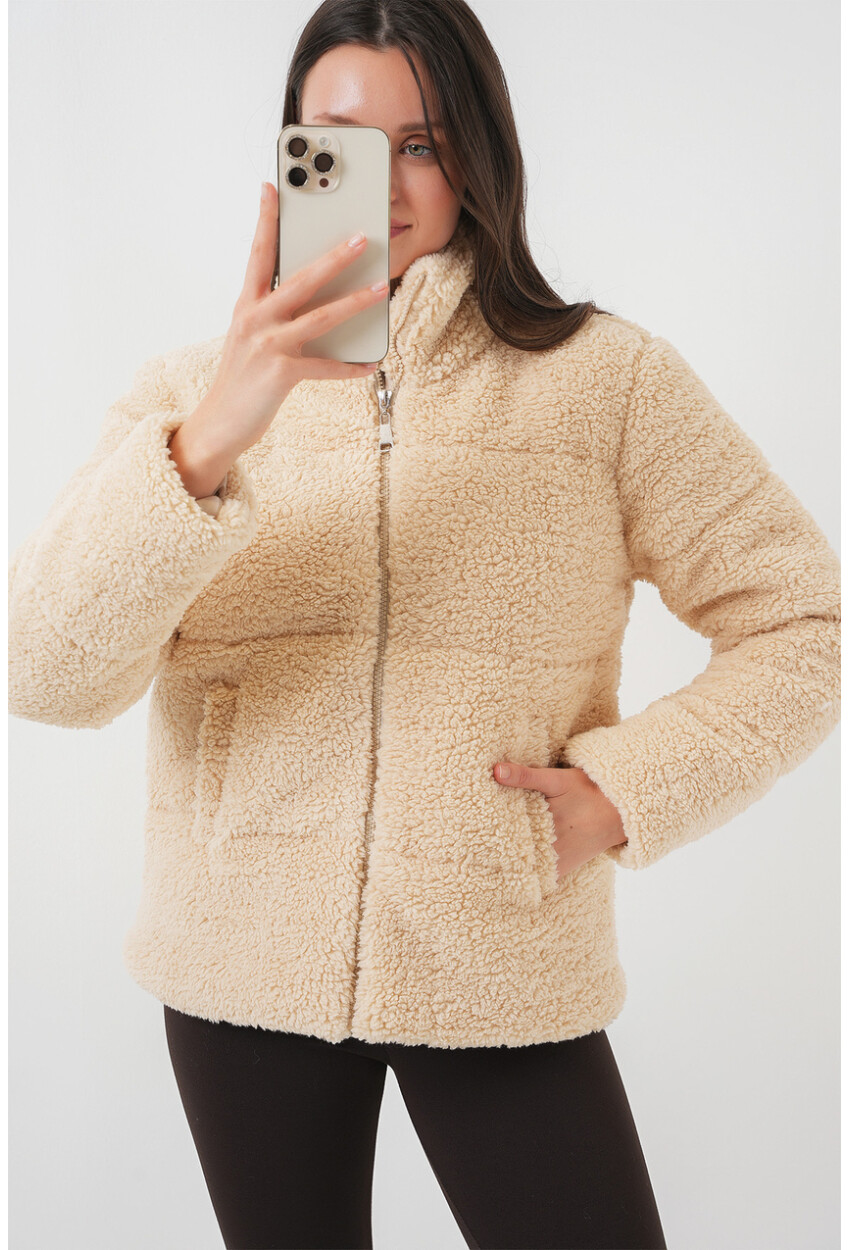 5178 Lined Plush Coat