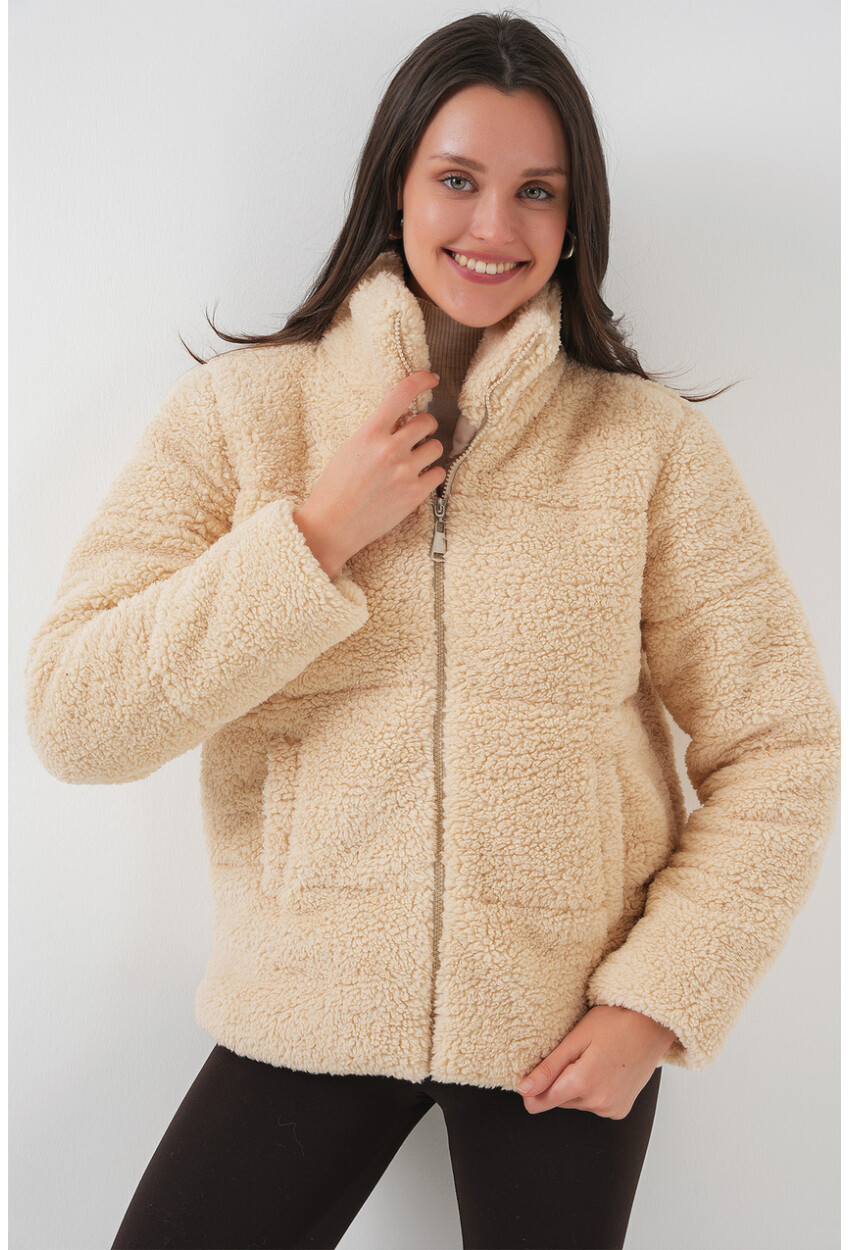 5178 Lined Plush Coat
