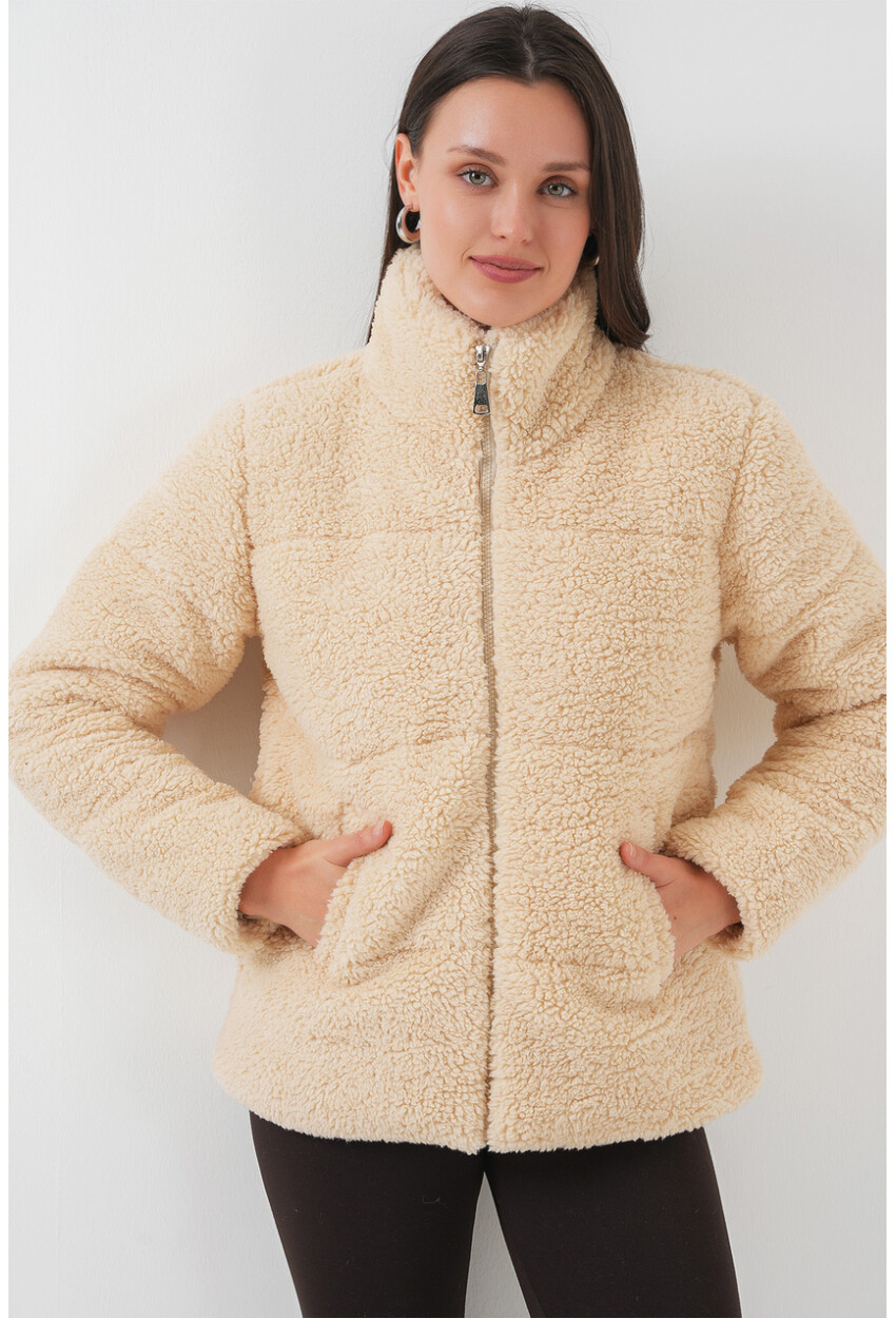 5178 Lined Plush Coat