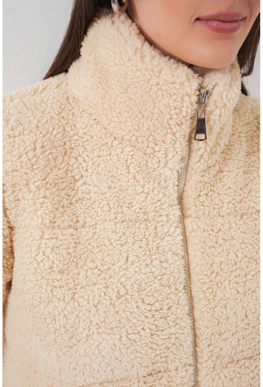 5178 Lined Plush Coat