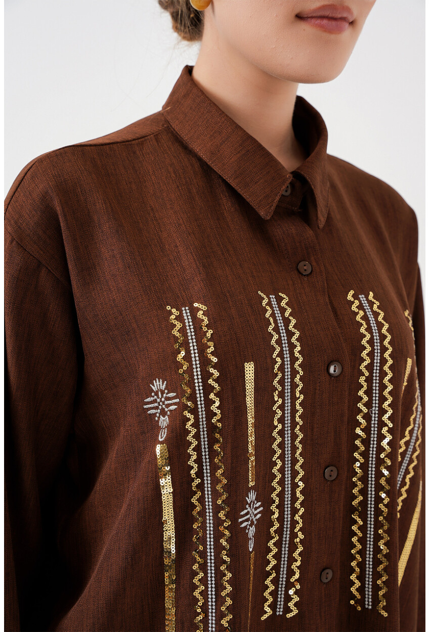 Desenli Tunik Pantolon İkili Takım 6720