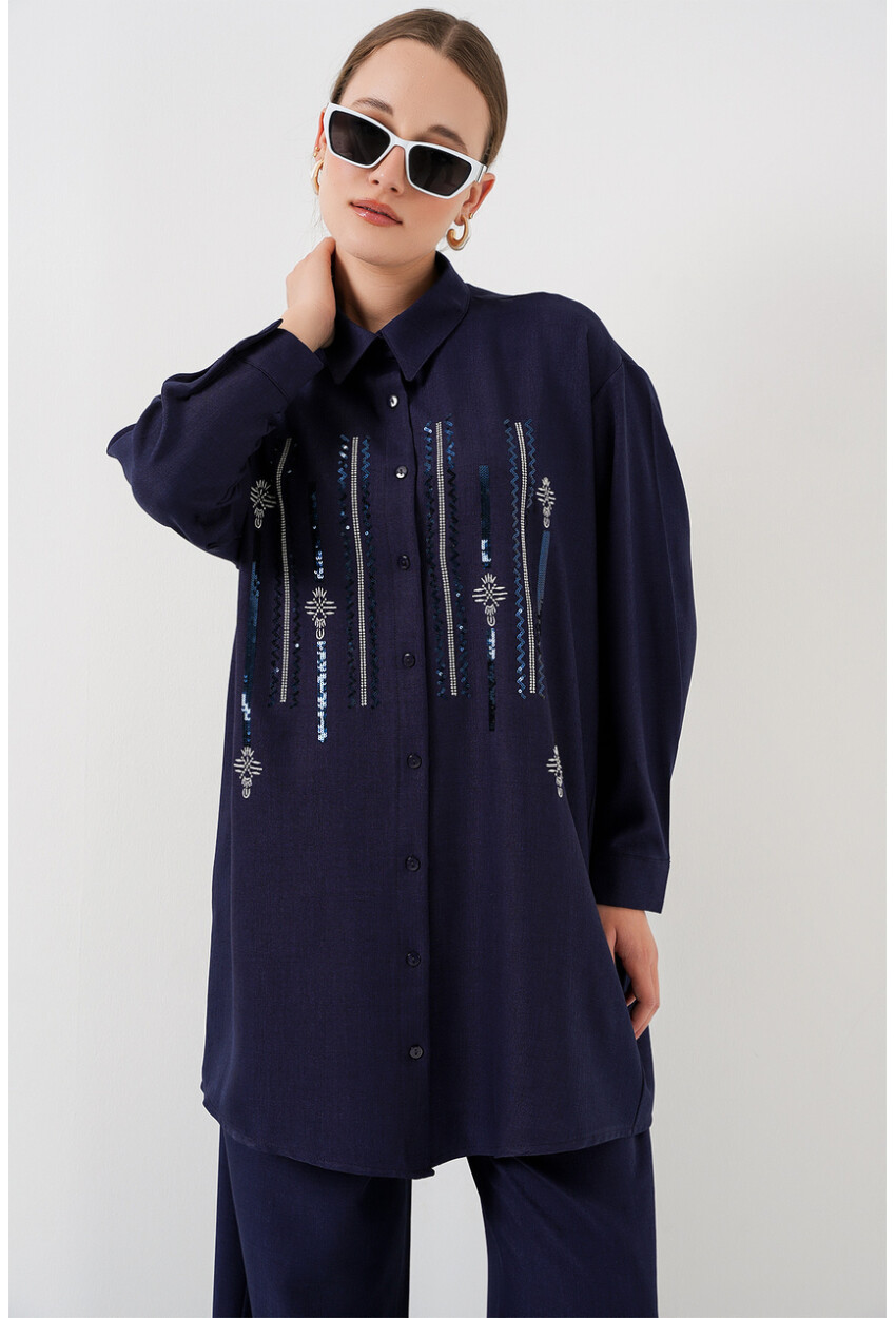 Desenli Tunik Pantolon İkili Takım 6720