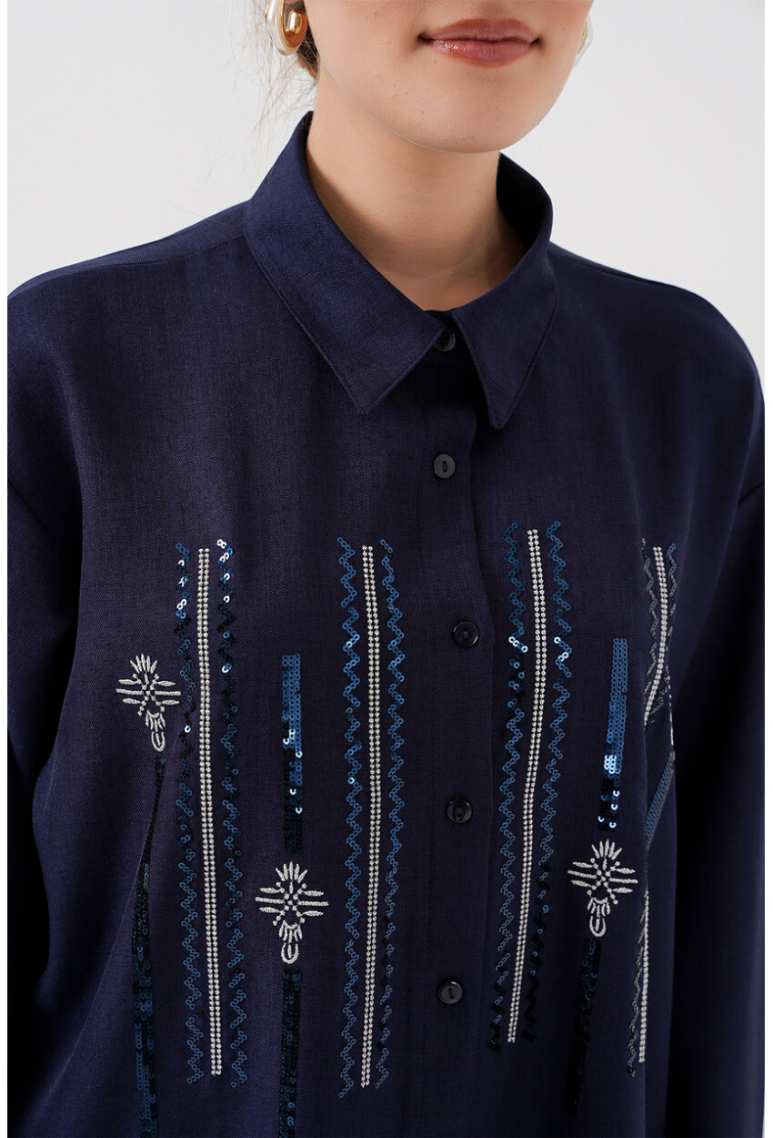 Desenli Tunik Pantolon İkili Takım 6720