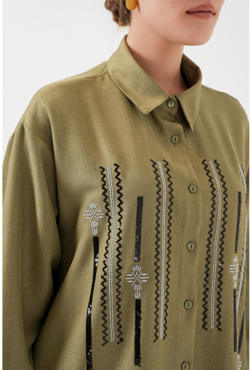 Desenli Tunik Pantolon İkili Takım 6720