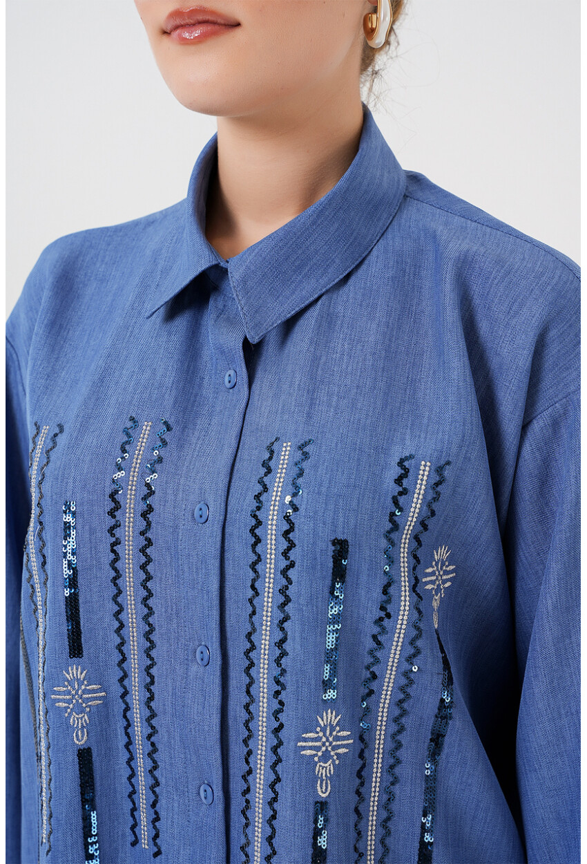 Desenli Tunik Pantolon İkili Takım 6720