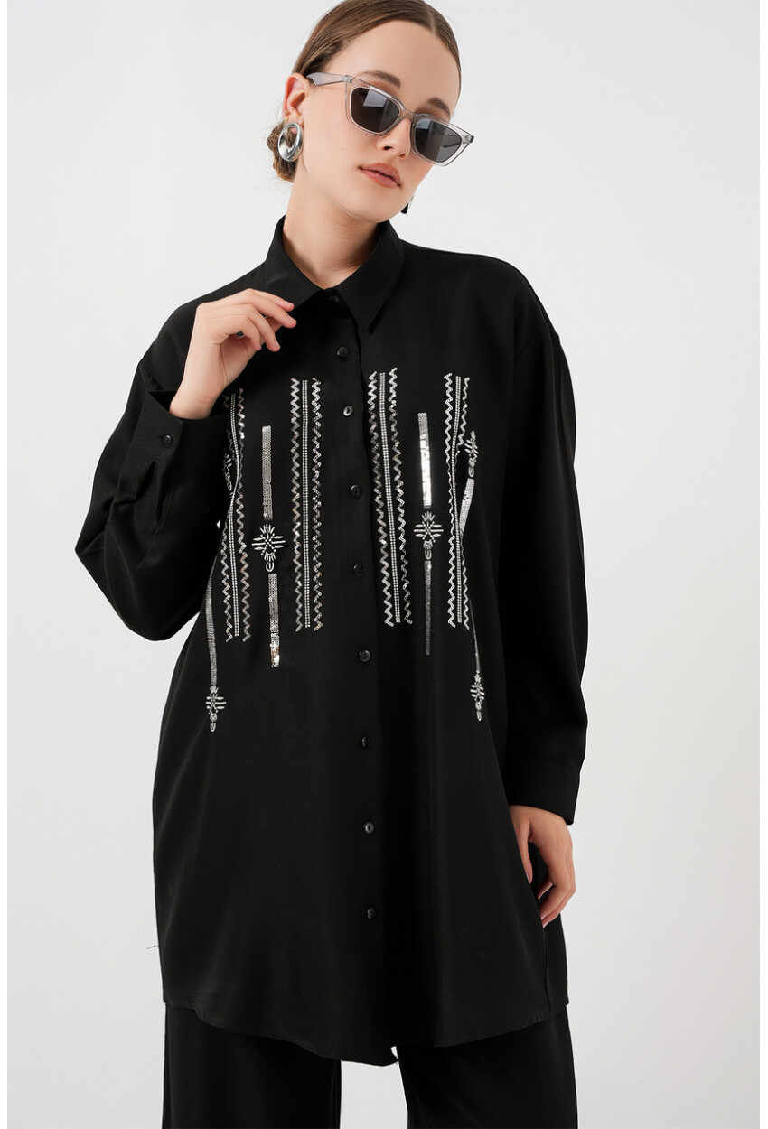 Desenli Tunik Pantolon İkili Takım 6720