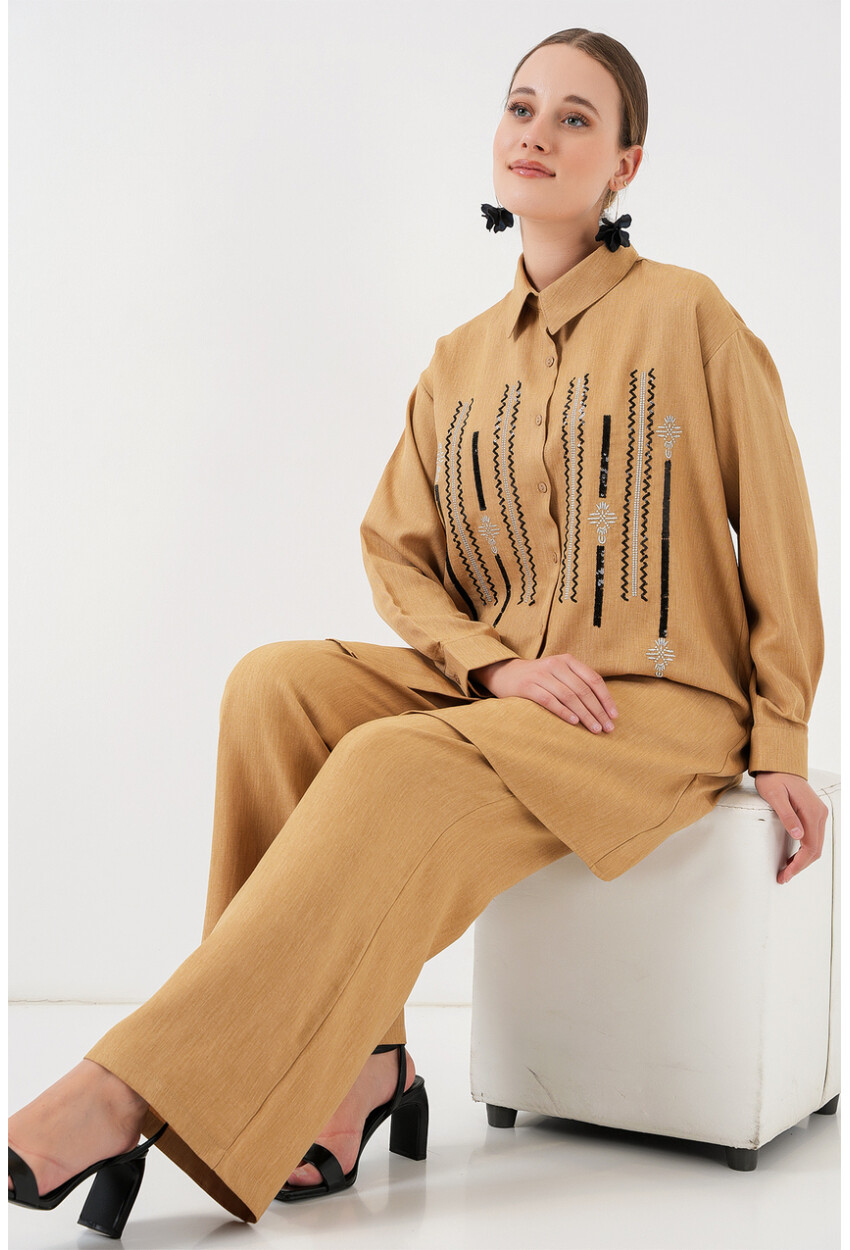 Desenli Tunik Pantolon İkili Takım 6720