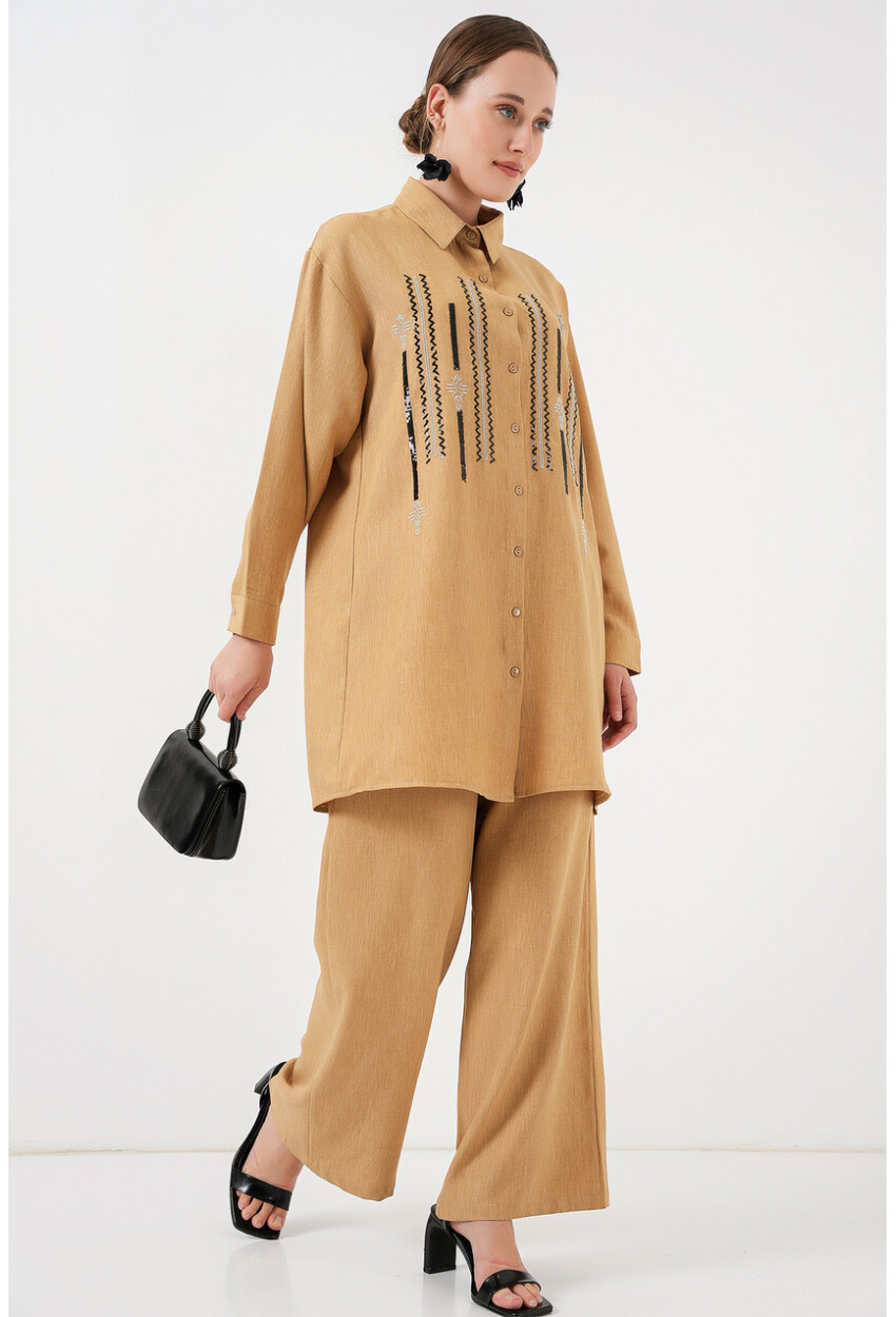 Desenli Tunik Pantolon İkili Takım 6720