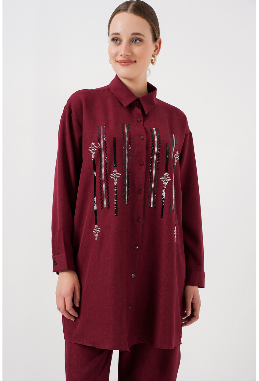 Desenli Tunik Pantolon İkili Takım 6720