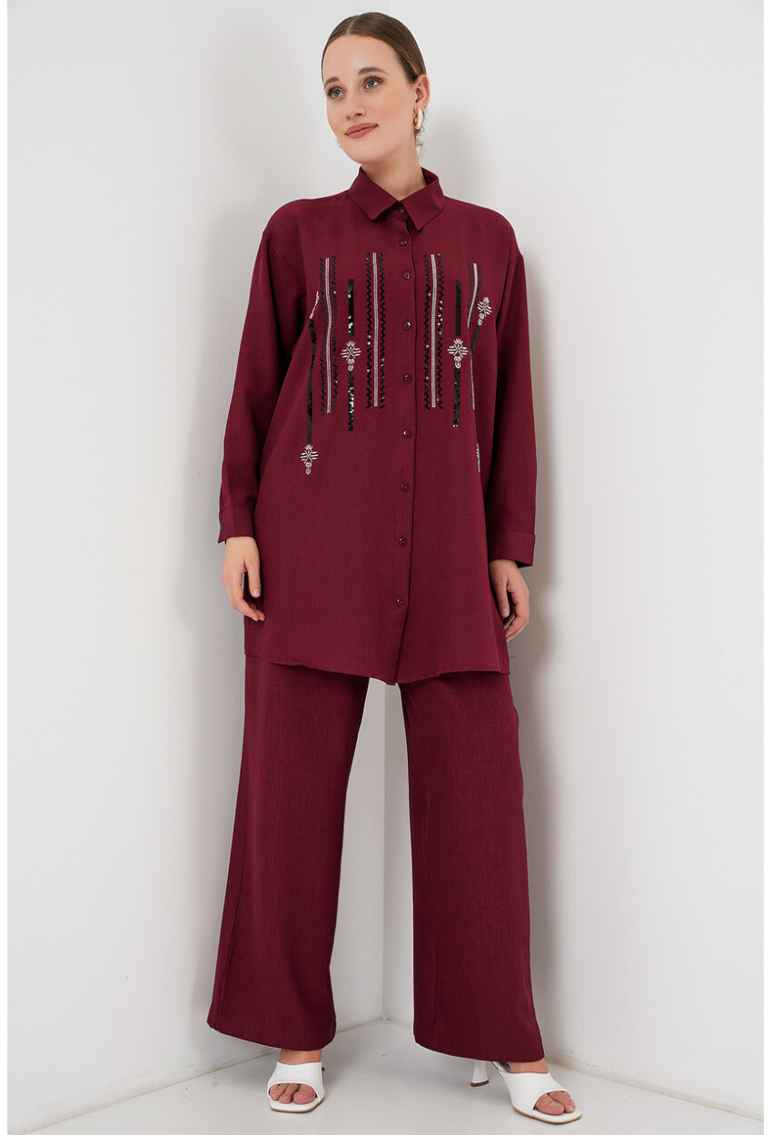 Desenli Tunik Pantolon İkili Takım 6720