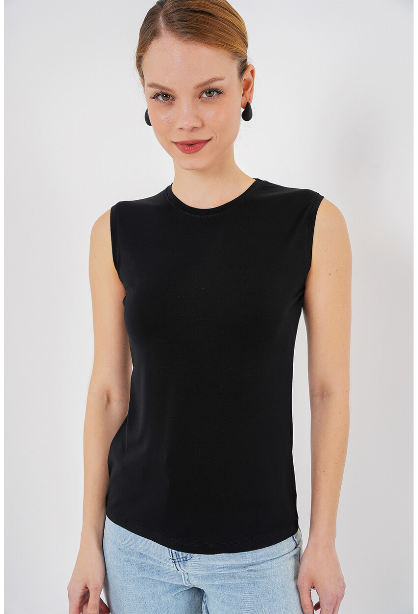 Kadın Kolsuz Body 4347