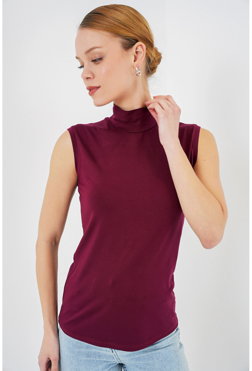 Kadın Kolsuz Body 4348