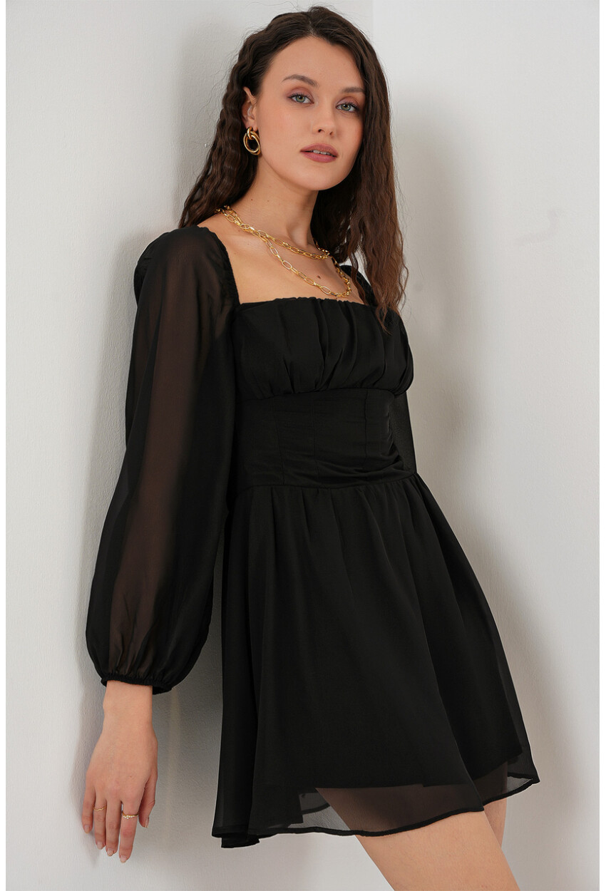 Kadın Mini Tül Elbise 2514