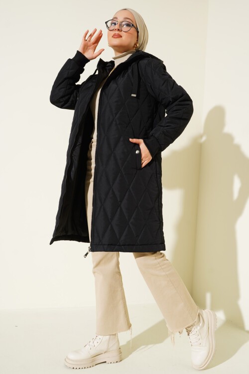 Merterium 5130 Salaş Şişme Mont - Siyah