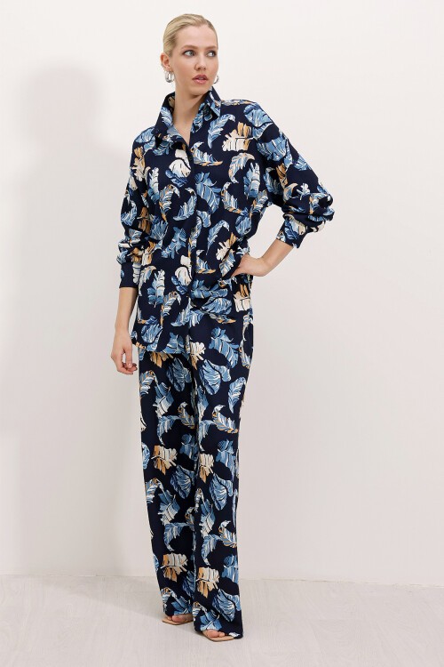 Merterium 5858 Örme İkili Takım - Lacivert