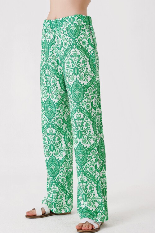 Merterium 6543 Örme Pantolon - E.Yeşil