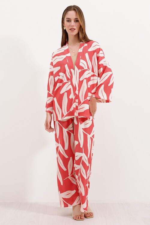 Merterium 6582 Örme İkili Takım - Nar