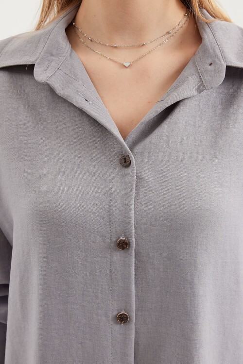 Merterium 6622 Keten İkili Takım - Gri