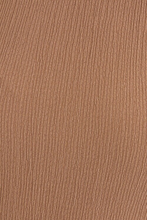 Merterium 0430 Örme Bluz - Camel