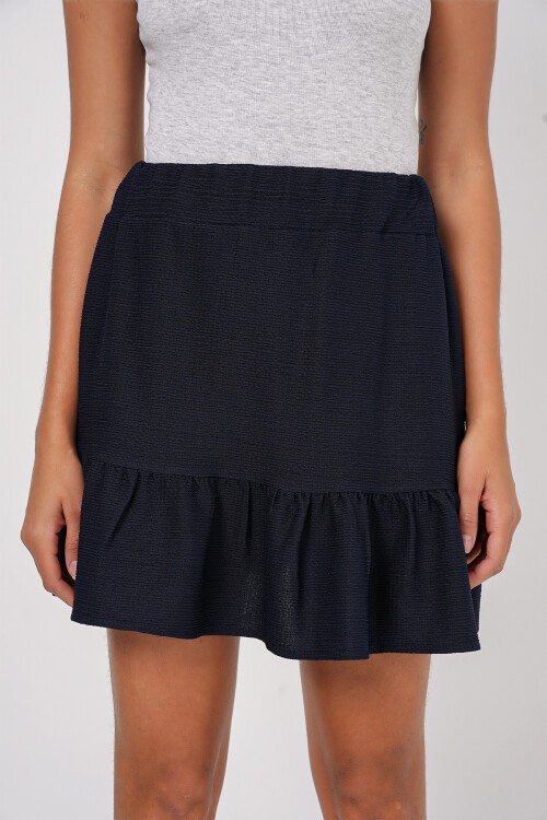 Merterium 1884 Örme Mini Etek - Y.Lacivert