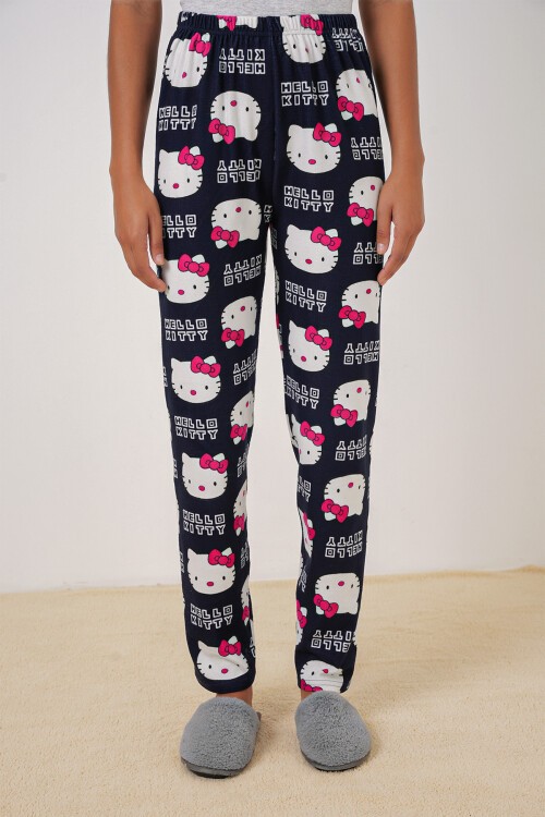 Merterium 4323 Desenli Pijama Altı - A.Lacivert