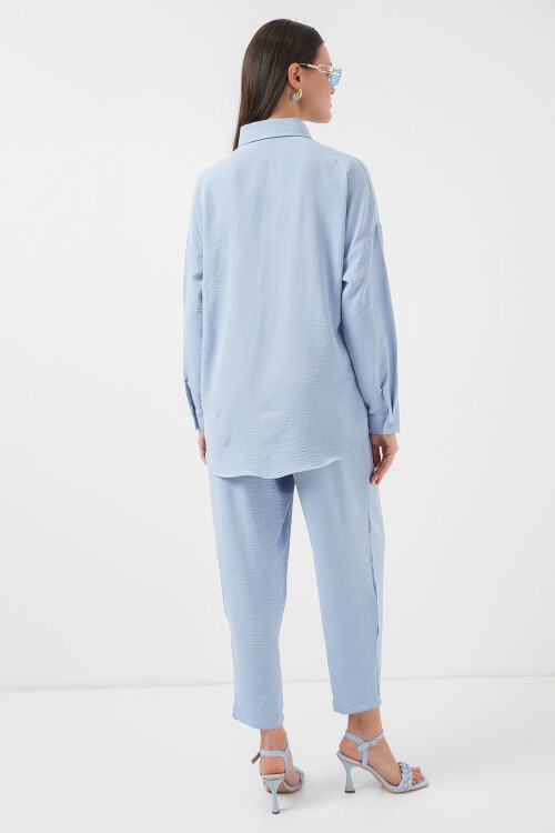 Merterium 6593 Oversize İkili Takım - Mavi