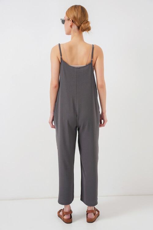 Merterium 7019 Askılı Bahçivan Tulum - Antrasit