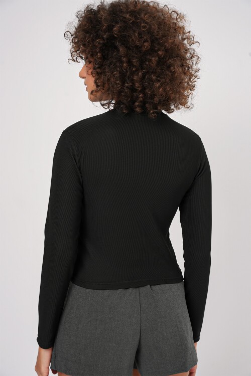 Merterium 922 Taşlı Body - Siyah